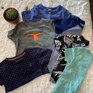 Lot of boys t-shirts.